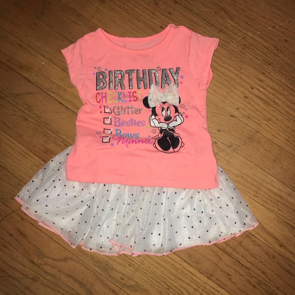2/$10🌼 Minnie Mouse Birthday Outfit